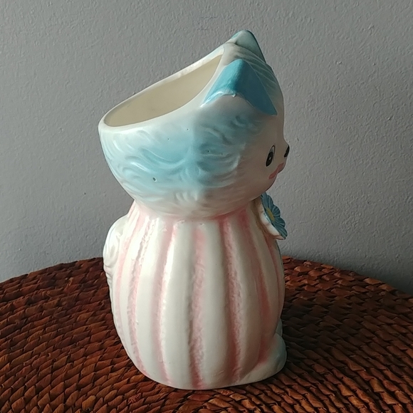 Vintage Relpo Japan cat planter vase RARE - Picture 4 of 8